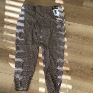 Rafaella Black and White Patterned Pants